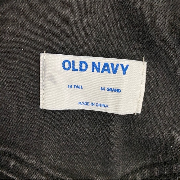Old Navy Black Overalls Classic Denim Style - Picture 7 of 12
